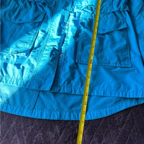 J. Crew Vibrant Blue Perfect Raincoat